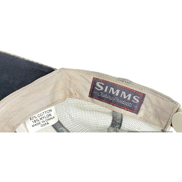 SIMMS Hex Camo Fly Fishing Trout Patch Trucker Hat Limited Edition Bonus 8 Flies - Picture 11 of 11